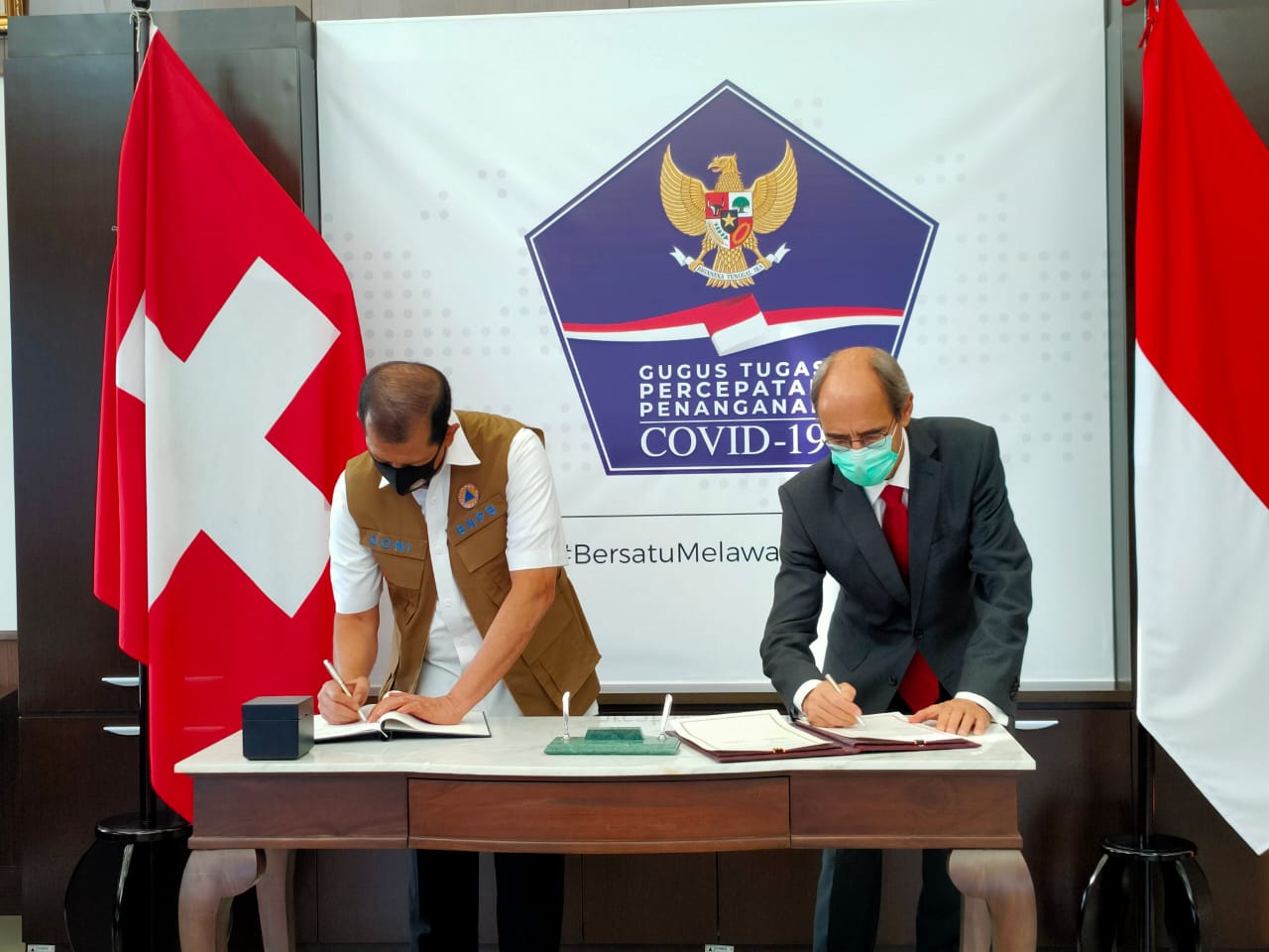 Indonesia-Swiss Teken MoU Kerja Sama Penanganan Bencana