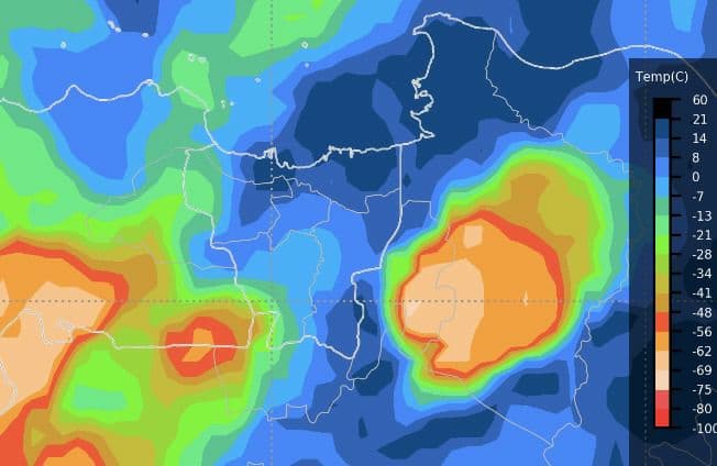 Hujan Disertai Angin Kencang Landa Jabodetabek
