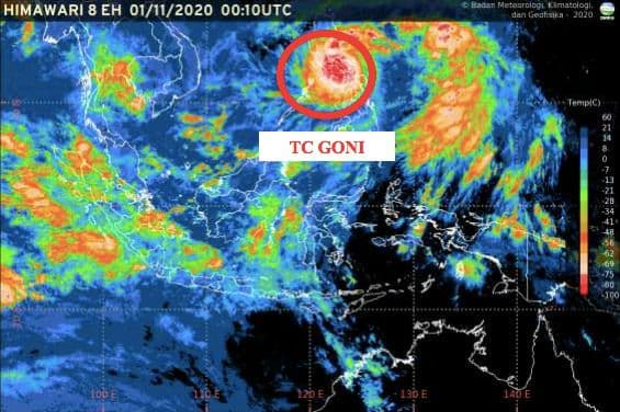 Siklon Tropis Goni Diprediksi Jauhi Indonesia