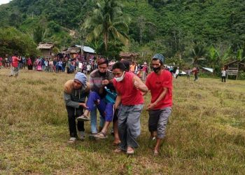 Helikopter BNPB Evakuasi Warga Sakit Terisolir Pascagempa Sulbar