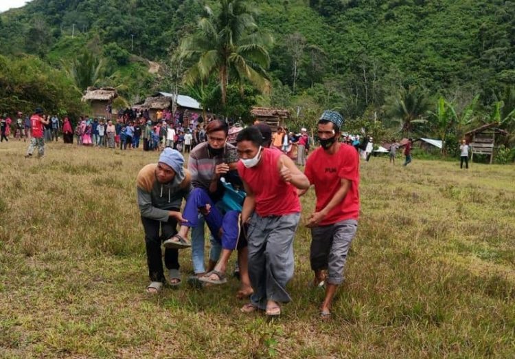 Helikopter BNPB Evakuasi Warga Sakit Terisolir Pascagempa Sulbar