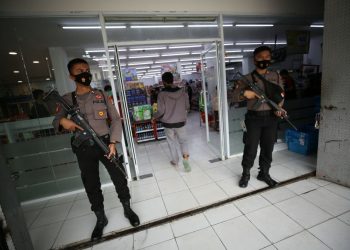 Polisi Jaga Toko Retail-SPBU Selama Darurat Gempa Sulbar