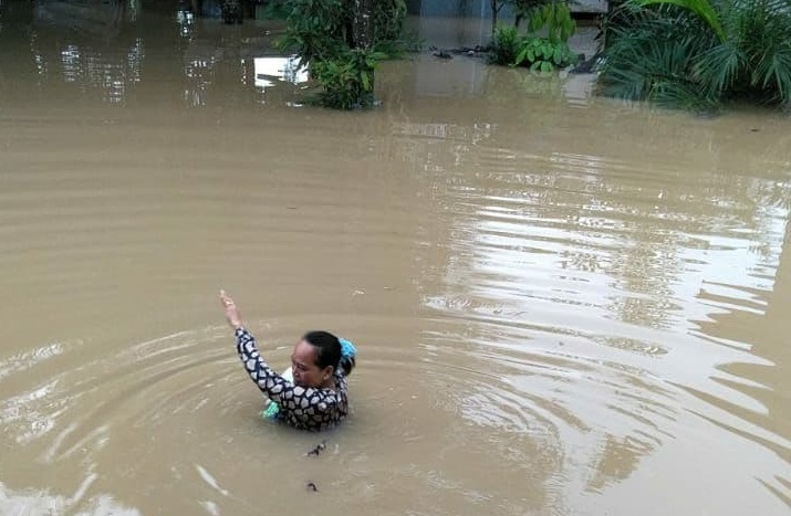 Sungai Satui dan Haruyan Meluap, Ratusan Rumah Warga Terendam Banjir