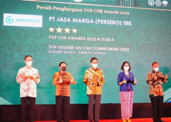 Jasa Marga Kembali Raih Dua Penghargaan TOP CSR Awards 2022