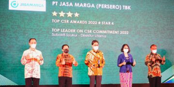 Jasa Marga Kembali Raih Dua Penghargaan TOP CSR Awards 2022