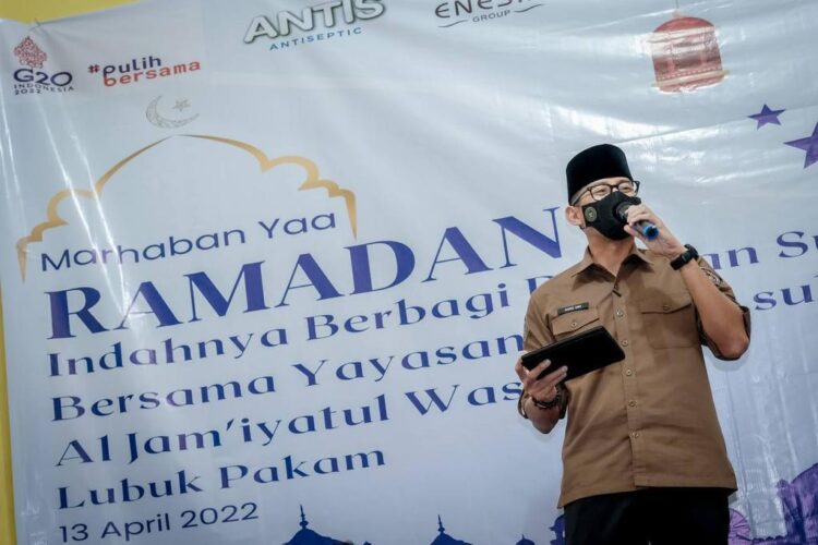 Sepanjang Ramadan Menparekraf akan Beri Santunan kepada Panti Asuhan