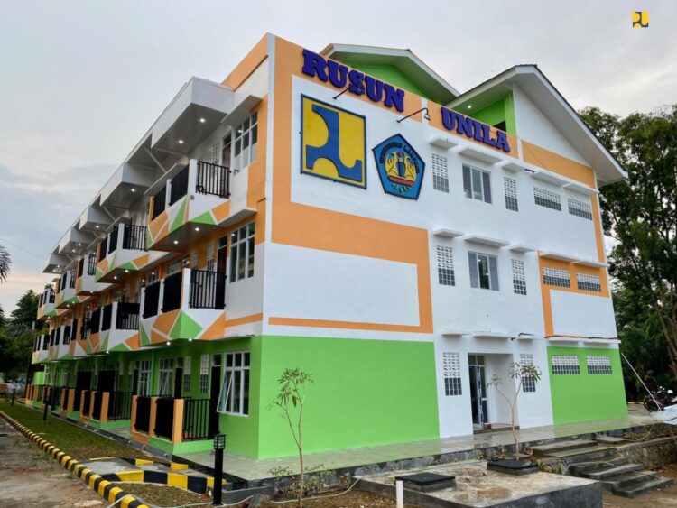 Pembangunan Rusun Kampus Unila Rampung
