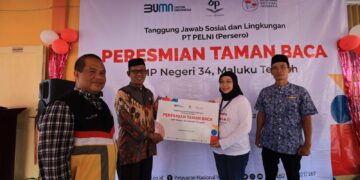 Tingkatkan Literasi Pelajar, PELNI Resmikan Taman Baca di Wilayah 3TP