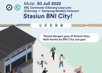 Stasiun BNI City Diuji Coba untuk Naik Turun Penumpang KRL