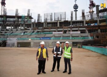 Progres Pembangunan Stadion Indoor Multifungsi untuk Piala Dunia Basket FIBA 2023 Capai 32 Persen