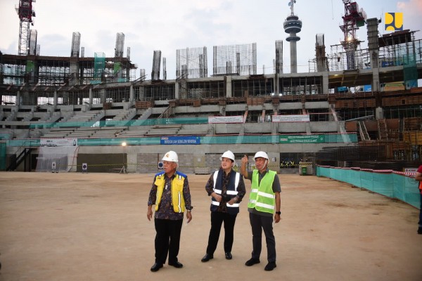 Progres Pembangunan Stadion Indoor Multifungsi untuk Piala Dunia Basket FIBA 2023 Capai 32 Persen