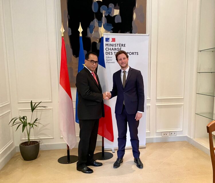 Bertemu Menteri Transportasi Perancis, Menhub Bahas Peluang Kerja Sama