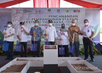 Menhub Apresiasi Kolaborasi Pemerintah-BUMN-Swasta Bangun Stasiun Tigaraksa dan Flyover Tenjo