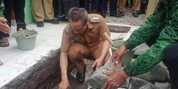 Bupati Bantul Hadiri Acara Peletakan Batu Pertama Pembangunan SDNU Pemanahan, Ini Harapannya