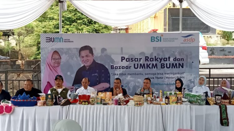 ASDP-BSI Berkolaborasi Dukung Gelaran Pasar Rakyat dan Bazaar UMKM di Kabupaten Pesawaran