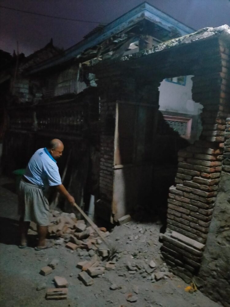 Gempa Bumi Landa Bali, Lebih dari 30 Rumah Warga Karangasem Rusak