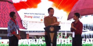 Presiden Jokowi Resmikan Papua Youth Hub di Kota Jayapura