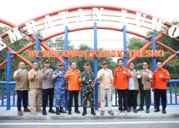 Jembatan Luworo di Madiun Diresmikan Kepala BNPB
