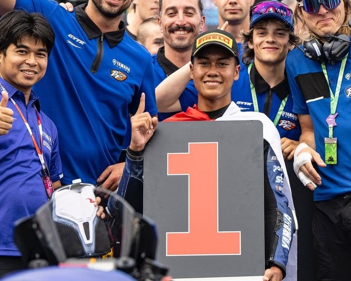 Aldi Satya Mahendra Juara 1 Ajang R3 bLU cRU European Championship 2023 di Italia