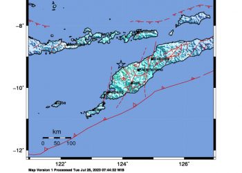Gempa Bumi 6 Magnitudo Dirasakan 2 Kabupaten di NTT