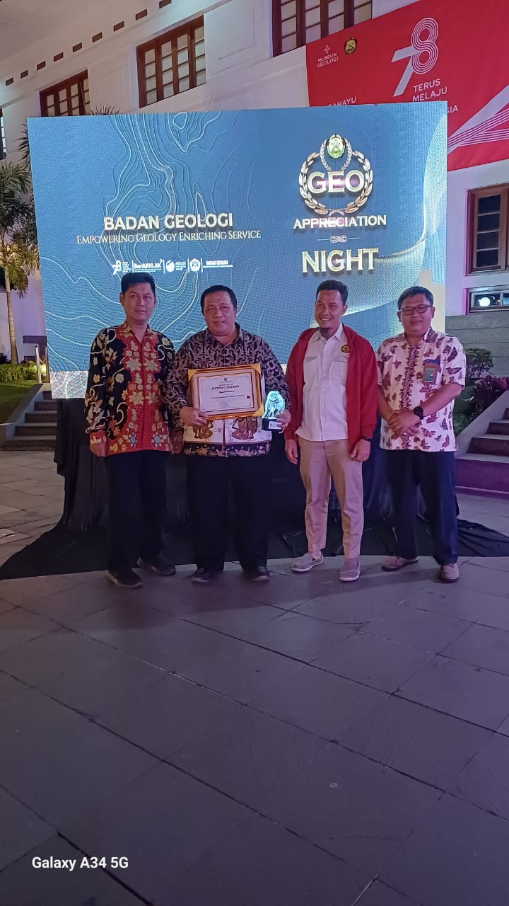 BTNGM Menerima Apresiasi dari Badan Geologi