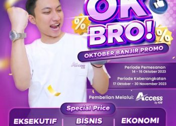 KAI Hadirkan Promo OK Bro! Oktober Banjir Promo