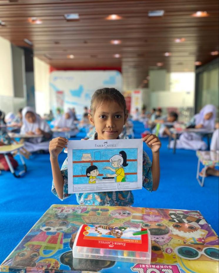 Ajak Anak Pesisir Lomba Mewarnai, Pelindo Multi Terminal Rayakan Hari Pahlawan