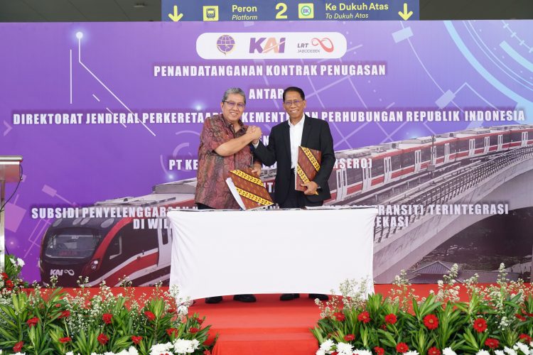 Tandatangani Perjanjian PSO LRT Jabodebek Tahun 2023, Pemerintah Berkomitmen Dorong Penggunaan Transportasi Massal