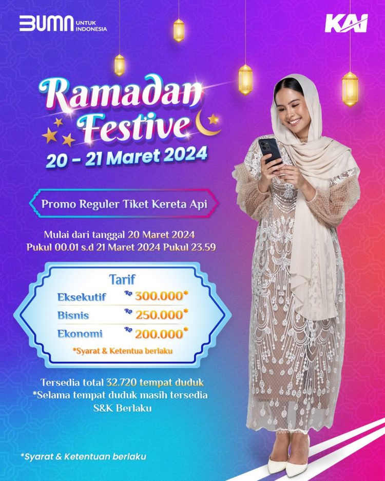 Gelar Ramadan Festive 2024, KAI Hadirkan Diskon Tiket dan Flash Sale Lebaran