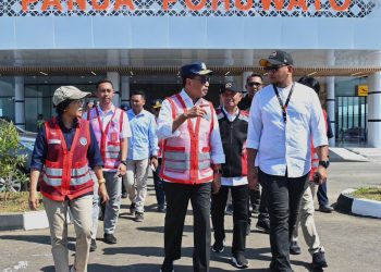 Jelang Diresmikan Presiden Joko Widodo, Menhub Tinjau Bandara Panua Pohuwato