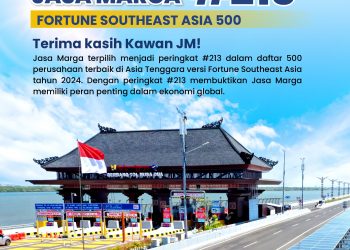 Jasa Marga Masuk 500 Perusahaan Terbaik se Asia Tenggara