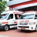 Ilustrasi mobil Ambulans.