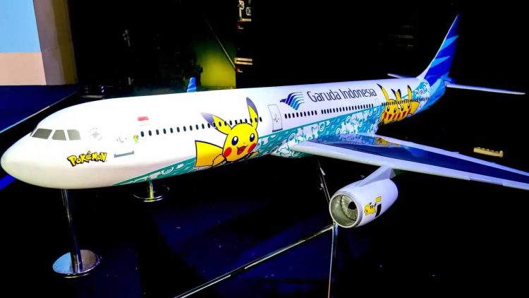 Livery Pikachu Berbatik Garuda Indonesia Wujud Kolaborasi IP Lokal dan IP Global