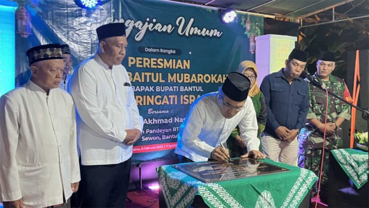 Renovasi Masjid Baitul Barokah Telan Biaya 160 Juta dari Warga Diresmikan Bupati Bantul
