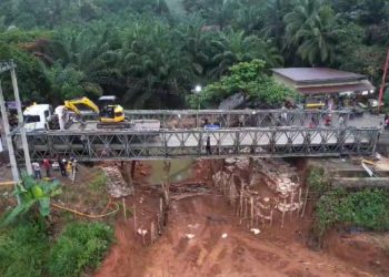 Kementerian PU Selesaikan Pembangunan Jembatan Bailey di Jambi