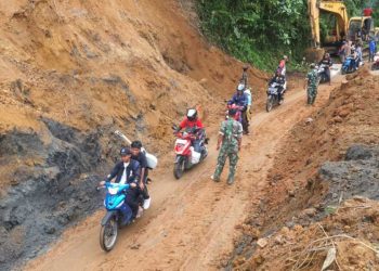 Titik Longsor Jalan Lintas Curup-Lebong Mulai Diperbaiki Dengan Anggaran Rp 200 Miliar