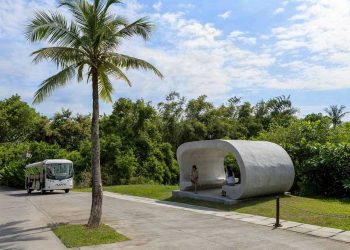 Nuanu Perkenalkan Halte Bus Hasil Teknologi Cetak 3D Pertama di Bali