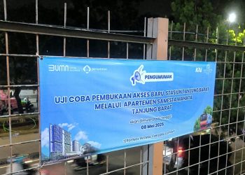 KAI Uji Coba Akses Baru Stasiun Tanjung Barat – Hunian Samesta Mahata