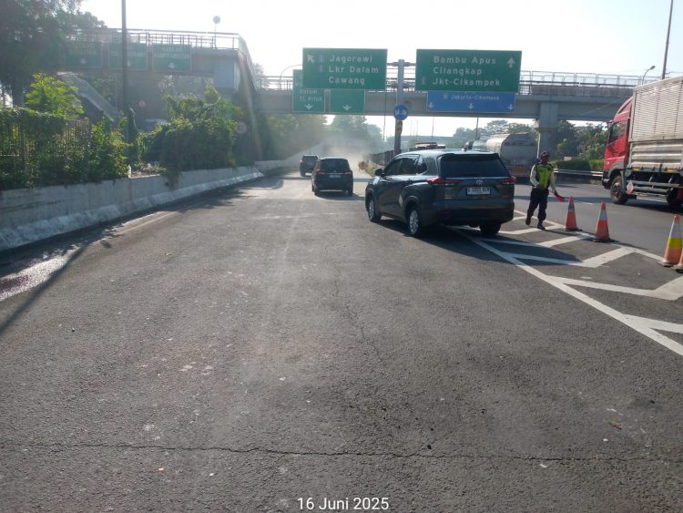 Pekerjaan Rekonstruksi Jalan Selesai Lebih Cepat, Akses Terowongan Kampung Rambutan Telah Dibuka Bertahap