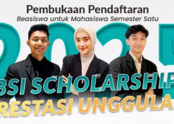 BSI Scholarship Prestasi Unggulan 2025 Resmi Dibuka