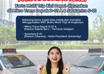 KMT Kini Dapat Digunakan untuk Angkutan Perkotaan di Depok dan Cikarang