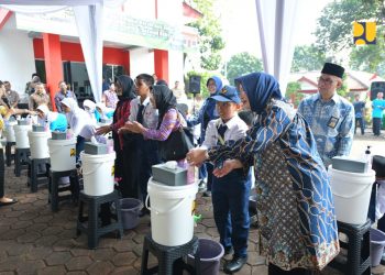 Kementerian PU Tanamkan Perilaku Hidup Bersih dan Sehat di Sekolah Rakyat
