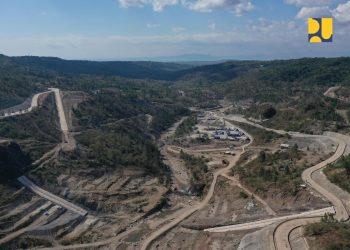 Progres Pembangunan Bendungan Manikin Capai 66%