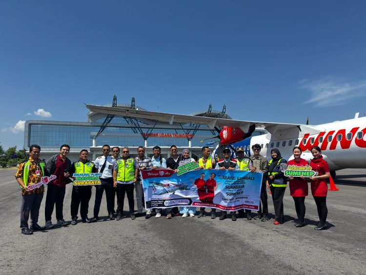 Bandar Udara Trunojoyo Layani Penerbangan Perdana Wings Air Rute Surabaya – Sumenep
