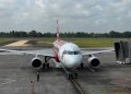 Bandara Syamsudin Noor Resmi Layani Penerbangan Internasional Perdana