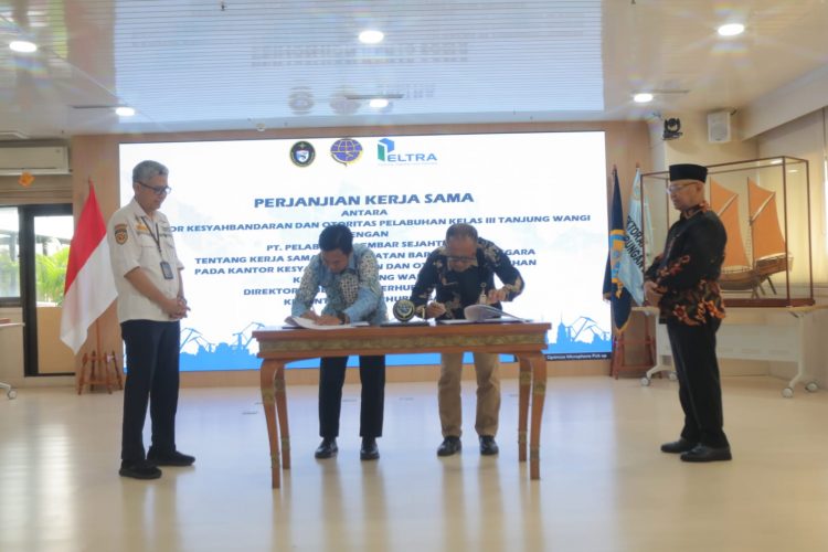 Kemenhub Tandatangani Perjanjian Kerja Sama Pemanfaatan BMN pada Kantor KSOP Tanjung Wangi