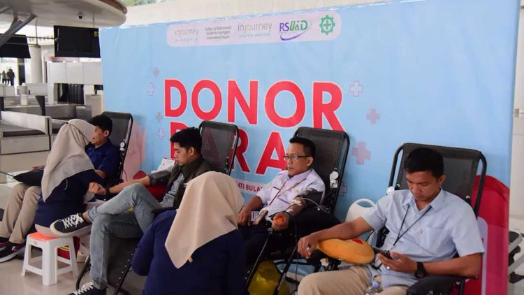 Balikpapan Peringati Bulan K3 Nasional Lewat Aksi Donor Darah di Bandara Sepinggan