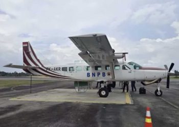 Pesawat Bantuan BNPB Tiba di Riau untuk Operasi Modifikasi Cuaca Cegah Karhutla