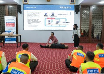 Satuan Keamanan KAI Services Ikuti Pembinaan Bersama Primaya Hospital