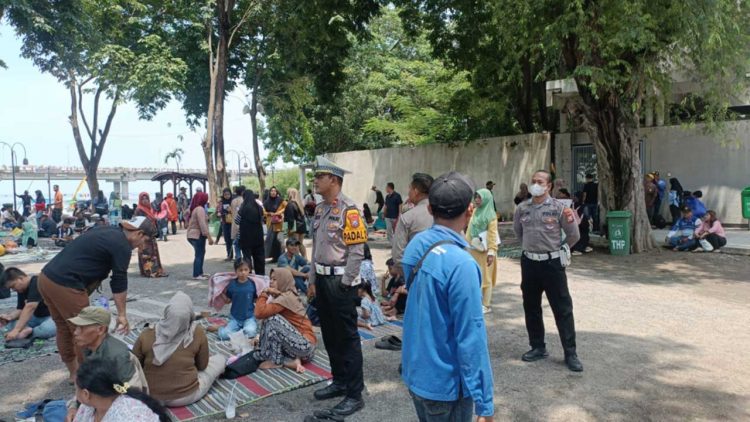 Pengamanan Kenjeran Diperketat Saat Libur Lebaran